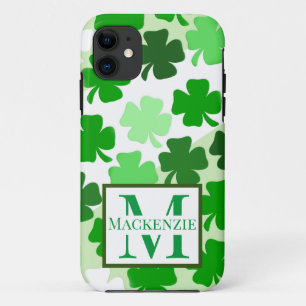 Case-Mate iPhone Case Monogramme irlandais shamrock Première Saint Patri
