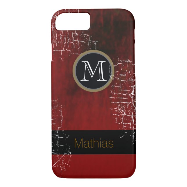 Coques Case-Mate iPhone monogramme masculin (Dos)