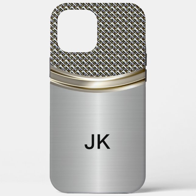 Coques Case-Mate iPhone Monogramme métallisé professionnel pour hommes (Verso)