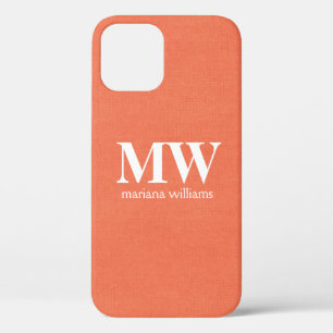 Case-Mate iPhone Case Monogramme minimal de la pêche initial