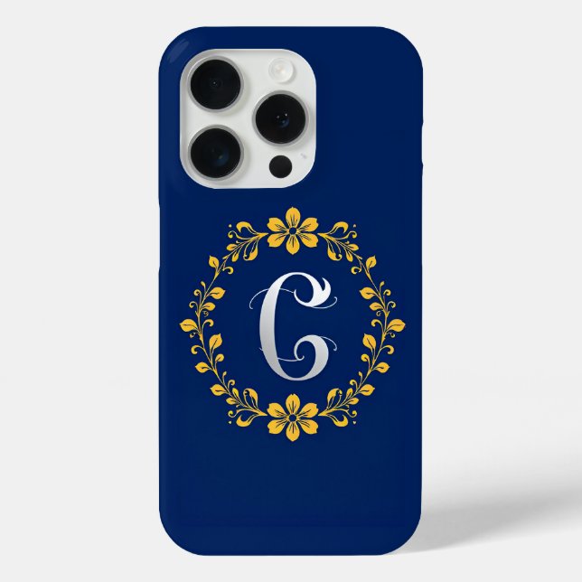 Coques Case-Mate iPhone Monogramme Minimal Luxe Initiale C Propre Or (Verso)