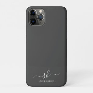 Case-Mate iPhone Case Monogramme moderne Élégante calligraphie Personnal