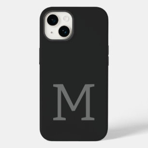 Coque Pour iPhone 14 Monogramme moderne initiale simple