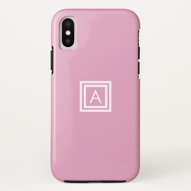 Coques Case-Mate iPhone Monogramme moderne personnalisé (Dos)