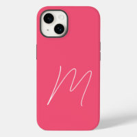 Monogramme Moderne Plain Initiale Script Feminine