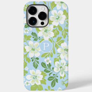 Coque Pour Pour iPhone 14 Pro Max Monogramme Moderne Printemps Primroses Motif Flora