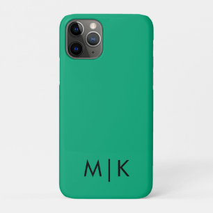 Case-Mate iPhone Case Monogramme Moderne Vert Bleu et Noir