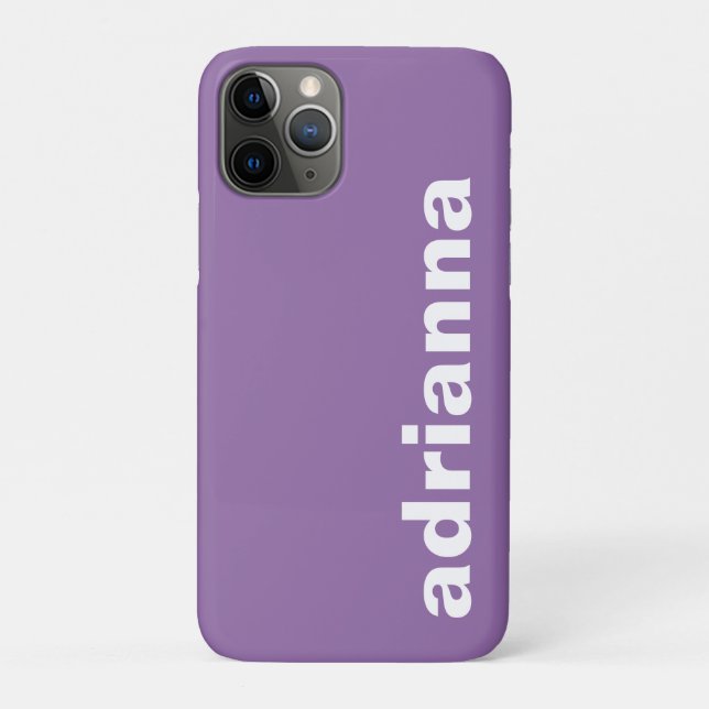 Coques Case-Mate iPhone Monogramme Moderne Violet (Dos)