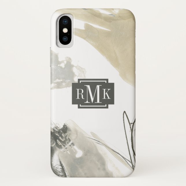 Coques Case-Mate iPhone Monogramme | Momentum monochrome (Dos)
