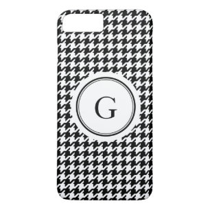 Coques Pour iPhone Monogramme motif de socle noir tendance