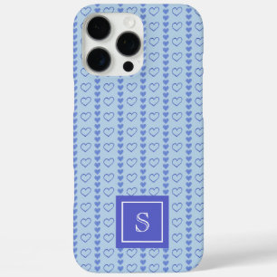 Coques iPhone 16 Pro Max Monogramme Motif des rayures cardiaques du pays