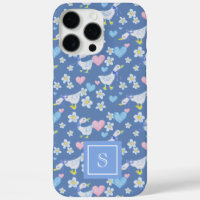 Monogramme Motif d'oies de pays vintage