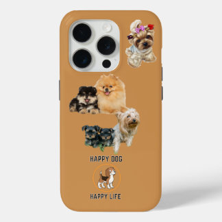 Coque iPhone 15 Pro Monogramme Neutre | Moderne Minimaliste Élégant
