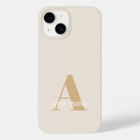 Monogramme Neutre Moderne Minimaliste Élégant