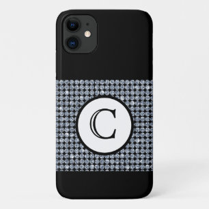 Case-Mate iPhone Case Monogramme noir diamant à bille