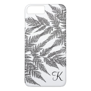Etui iPhone Case-Mate Monogramme noir et blanc de silhouette de fougère