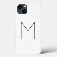 Monogramme Nom propre Initiale moderne Plaine mini