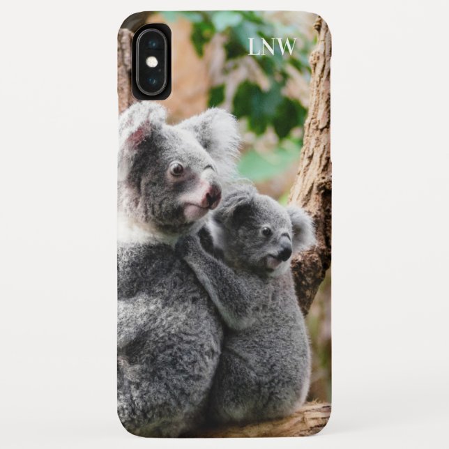 Coques Case-Mate iPhone Monogramme - Ours de Koala - (Dos)