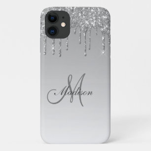 Case-Mate iPhone Case Monogramme Parties scintillant Argent Étincelles G