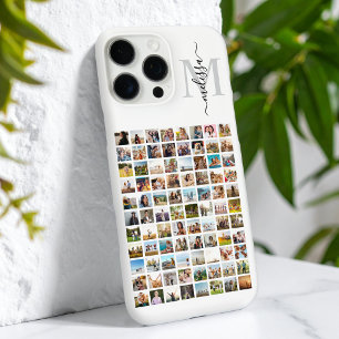 Coques iPhone 16 Pro Max Monogramme Personnalisé 88 Photo Collage