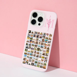 Coques iPhone 16 Pro Max Monogramme Personnalisé 88 Photo Collage