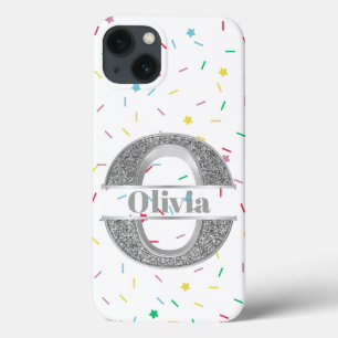 Case-Mate iPhone Case Monogramme Personnalisé Argent Initial O Votre Nom