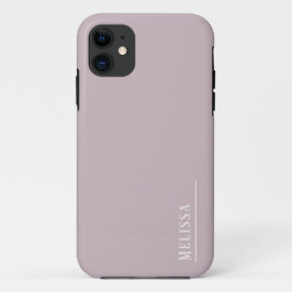 Case-Mate iPhone Case monogramme personnalisé, couleur mauve moderne