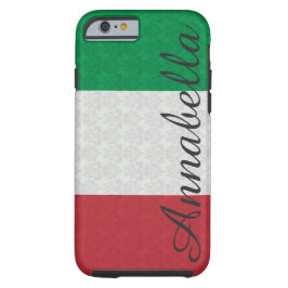 Etui iPhone 13 Monogramme personnalisé Drapeau italien Modèle Dam