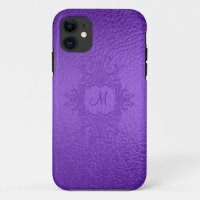 Monogramme Personnalisé En Verre Violet