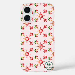 Coques iPhone 16 Monogramme Personnalisé Moderne Nom Portugal Tradi