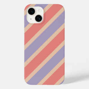 Coque Pour iPhone 14 Monogramme personnalisé rouge violet jaune pastel