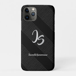 Case-Mate iPhone Case Monogramme personnel d'argent "Entreprise ayant ré