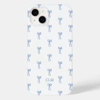Monogramme Petit Bow bleu
