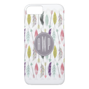 Case-Mate iPhone Case Monogramme Plumes et flèches