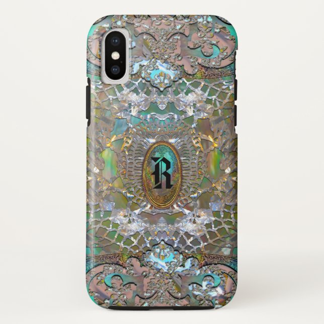 Coques Case-Mate iPhone Monogramme Rhadmache (Dos)