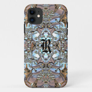 Coque iPhone 11 Monogramme Romance de Fleurkin