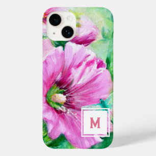 Coque Pour iPhone 14 Monogramme rose