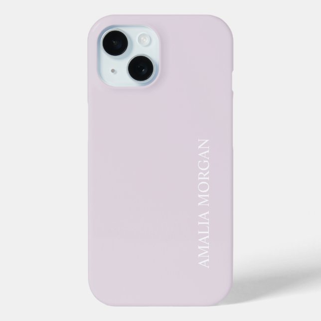Coques Case-Mate iPhone Monogramme rose élégant et moderne (Verso)