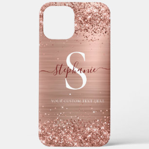 Case-Mate iPhone Case Monogramme Rose Gold Faux-Parties scintillant Girl