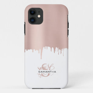 Case-Mate iPhone Case Monogramme Rose tendance Pink Gold