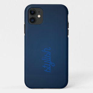 Case-Mate iPhone Case Monogramme rustique ]Bleu foncé