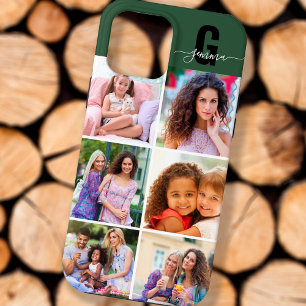 Case-Mate iPhone Case Monogramme Script Élégant 6 Photo Vert