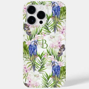 Coque Pour Pour iPhone 14 Pro Max Monogramme Tropical Floral Moderne Fille Nature