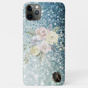 Case-Mate iPhone Case *~* Monogramme TURQUOISE Floral Ombre Parties scin