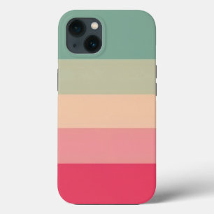 Case-Mate iPhone Case Monogramme vert - Colorblock Horizontal Stripe ros