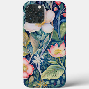 Case-Mate iPhone Case Monogramme Vert floral bleu, rouge et rose