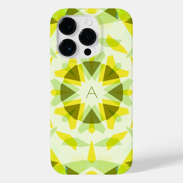 Coques Case-Mate iPhone Monogramme Vert Joli Joli Jaune Étoile Magique Fil (Verso)