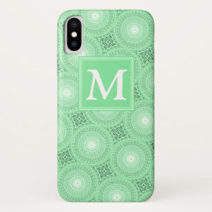 Case-Mate iPhone Case Monogramme vert ressort cercles motif