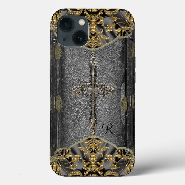 Coques Case-Mate iPhone Monogramme victorien Cross (Verso)