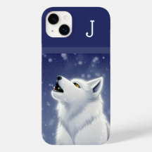 Monogramme White Wolf Howling
